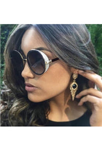 Tina Diamond Carved Sunglasses