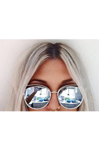 LaRae Cateye Reflective Sunglasses