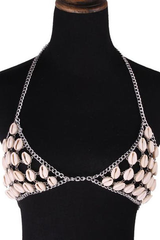 Image of Keondra Rhinestone Bra Body Necklace