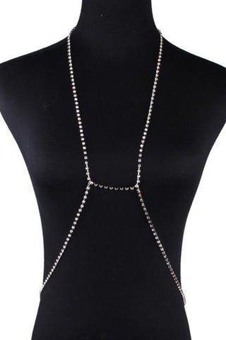 Image of Keondra Rhinestone Bra Body Necklace